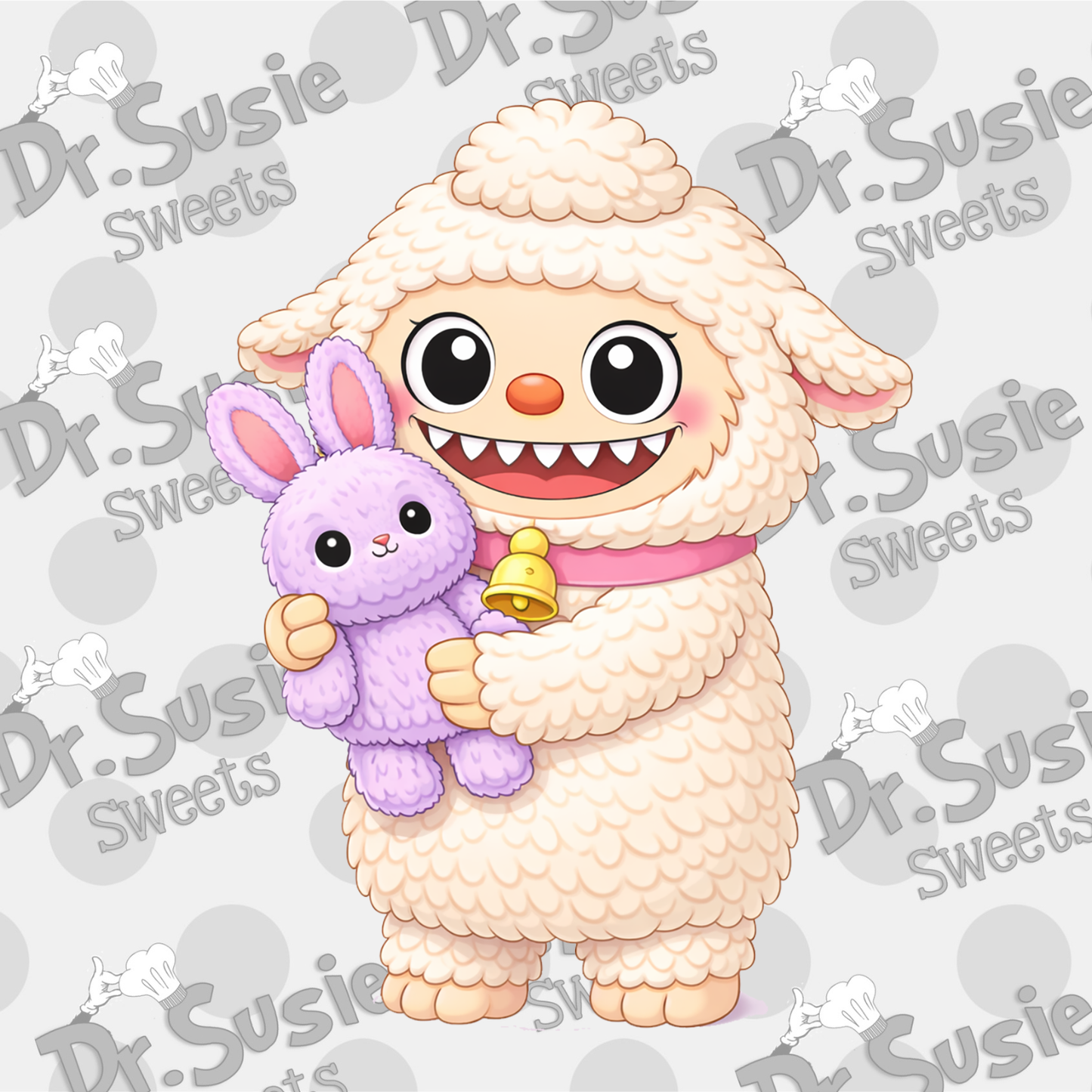 Easter Friends Fuzzy Monsters Set-Edible Printer Digital Image