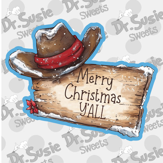 Merry Christmas Y'All Sign-STL Files