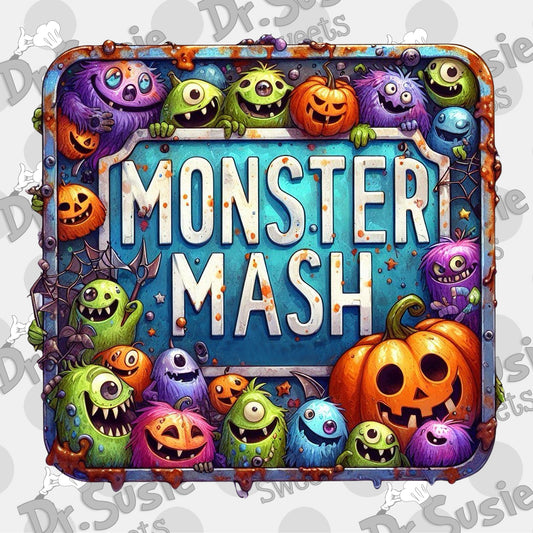 Monster Mash Plaque-Edible Printer Digital Image