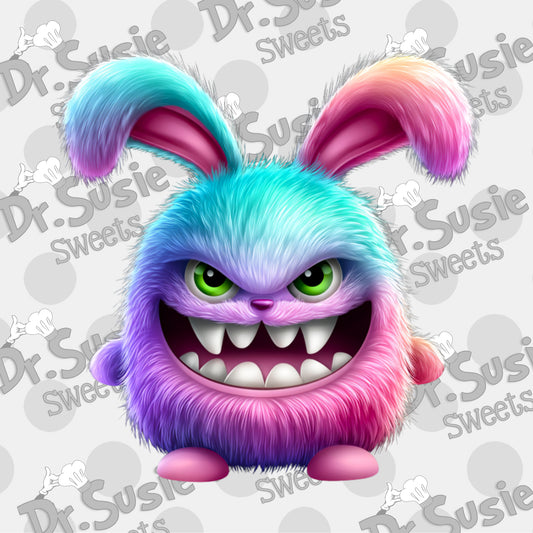 Monster Bunny-Edible Printer Digital Image