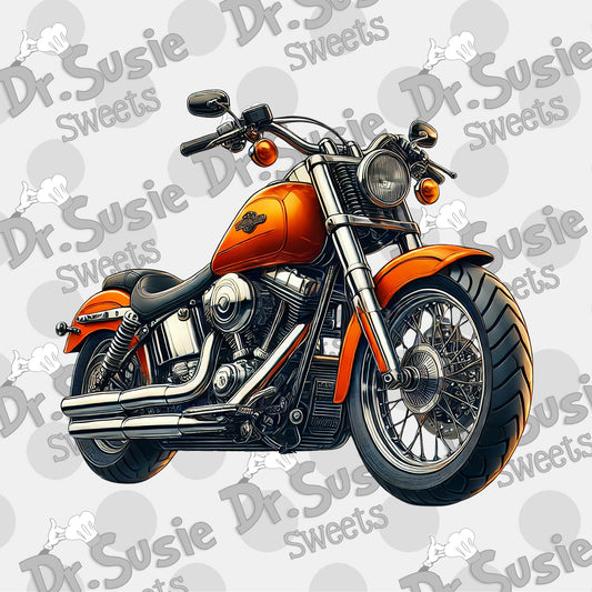 Motorcycle-Edible Printer Digital Image