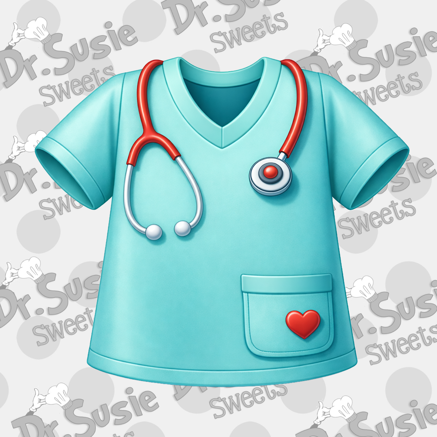 Nurse Scrubs-Edible Printer Digital Image