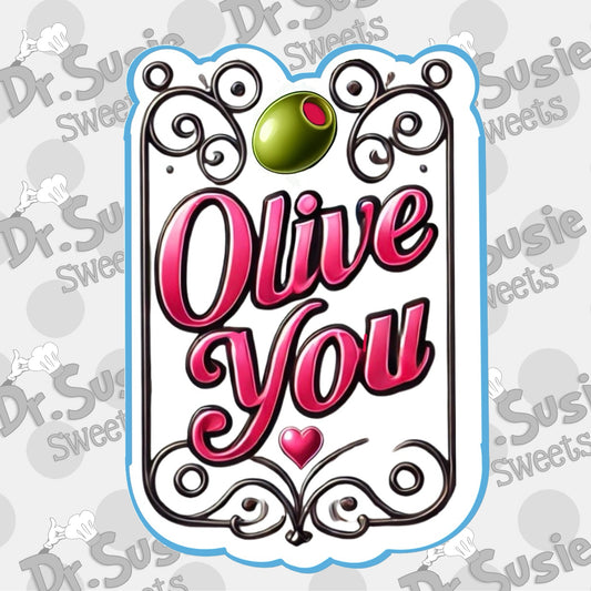 Olive You_Plaque-STL File