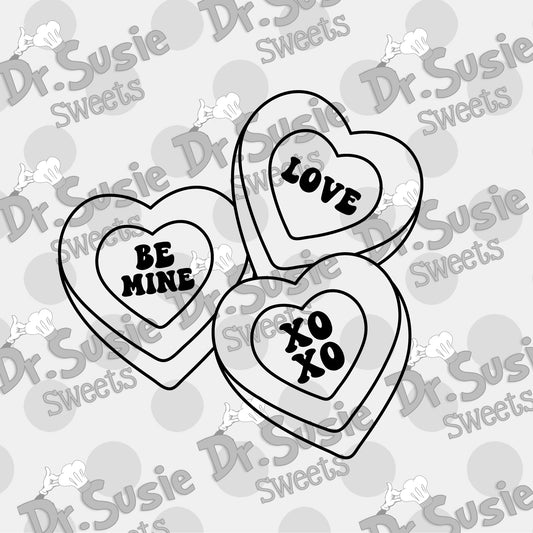 PYO Candy Hearts-Edible Printer Digital Image