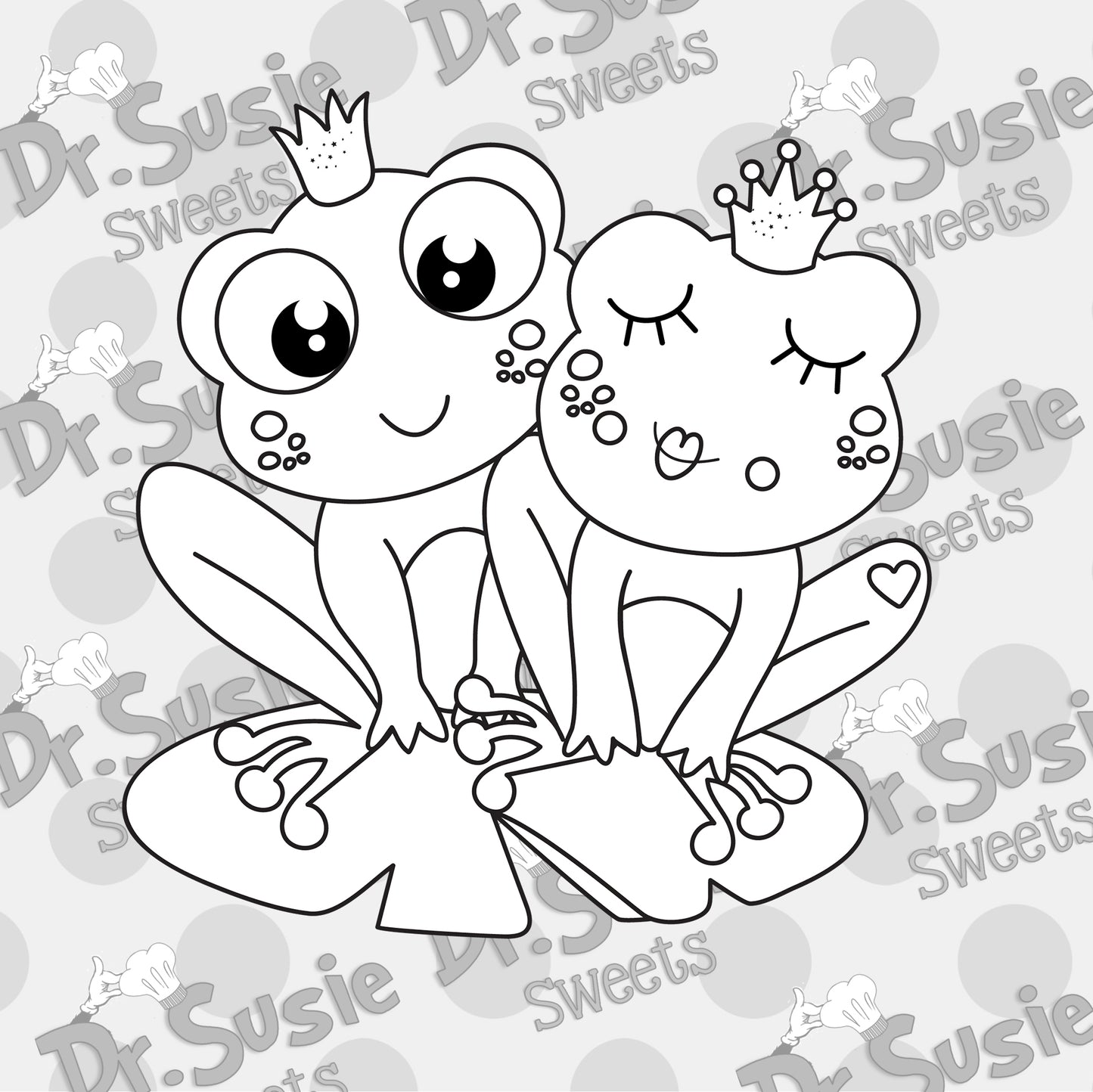 PYO Valentine Frogs-Edible Printer Digital Image