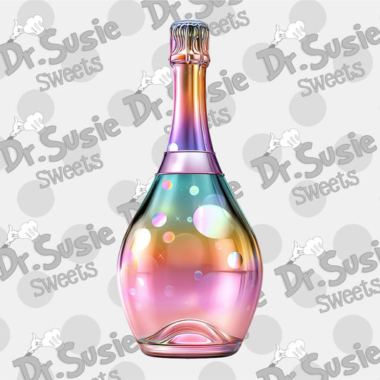 Pastel Champagne Bottle-STL Files
