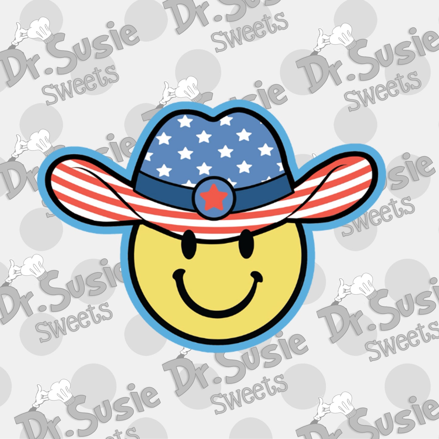 Patriotic Smiley Face-STL Files