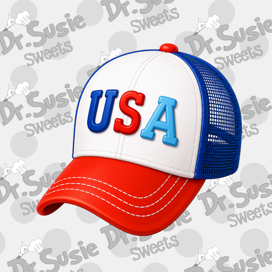 Patriotic Hat-Edible Printer Digital Image