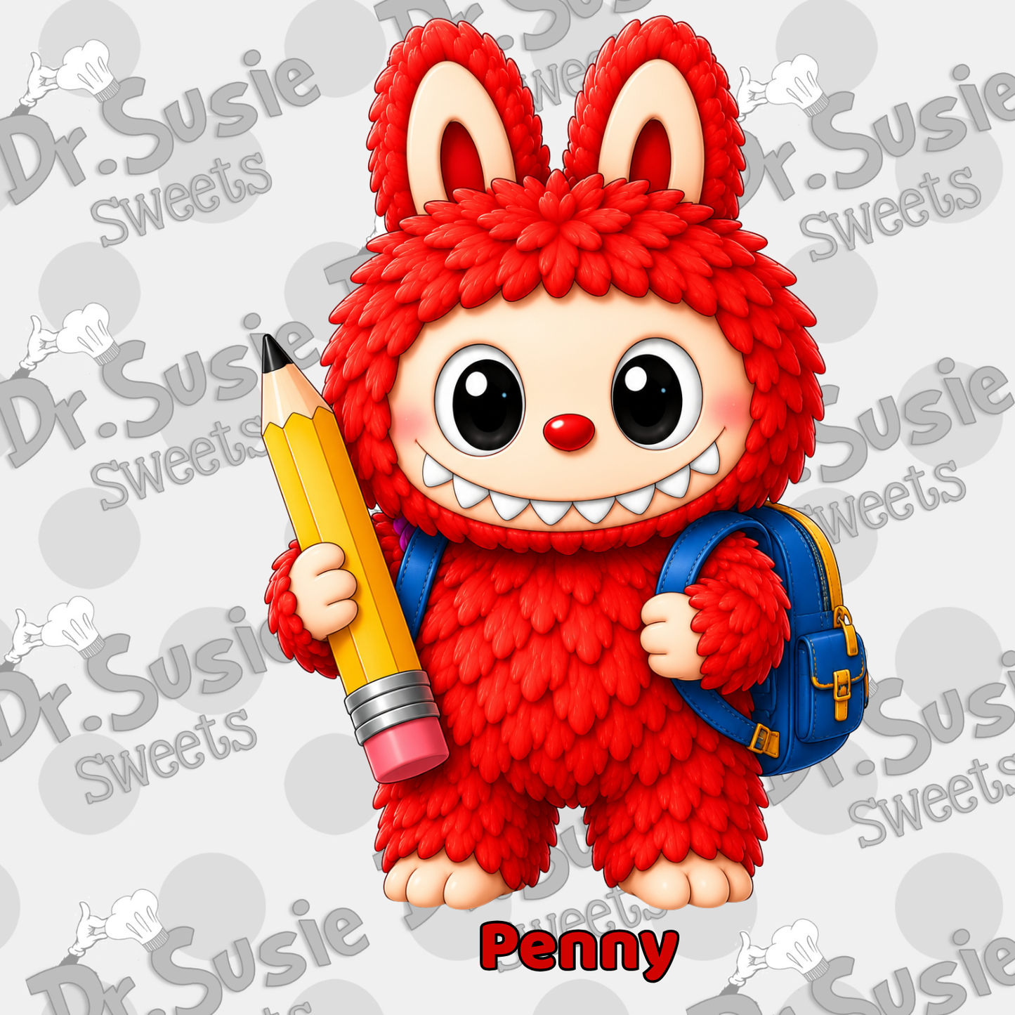 Back to School Fuzzy Monsters-STL
