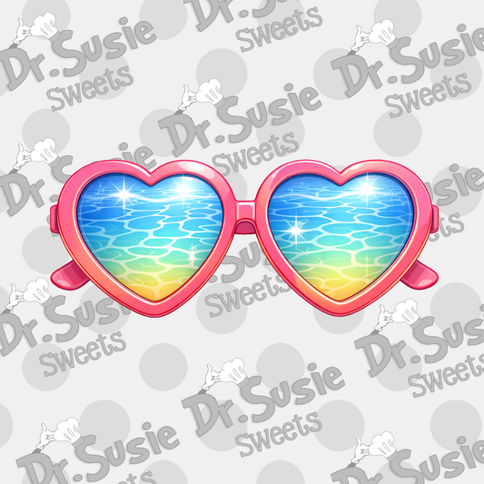 Pool Sunglasses-Edible Printer Digital Image