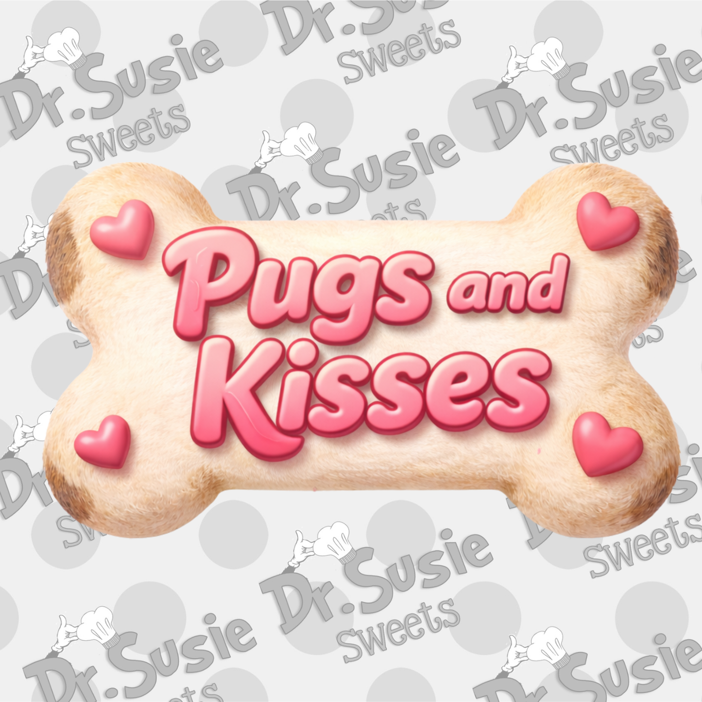 Pugs and Kisses Set-STL