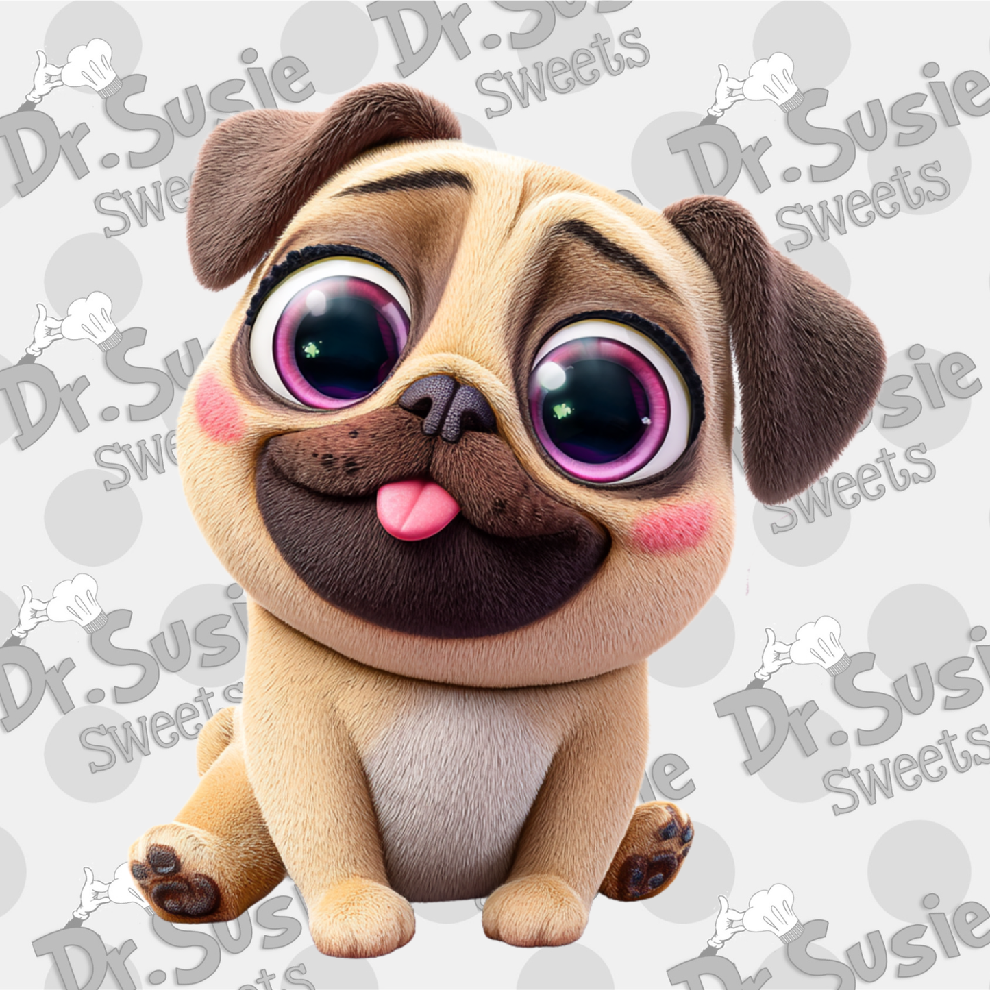 Pugs and Kisses Set-STL