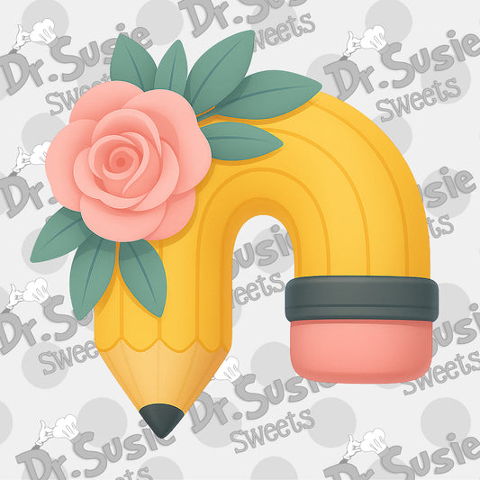 Rose Pencil-Edible Printer Digital Image