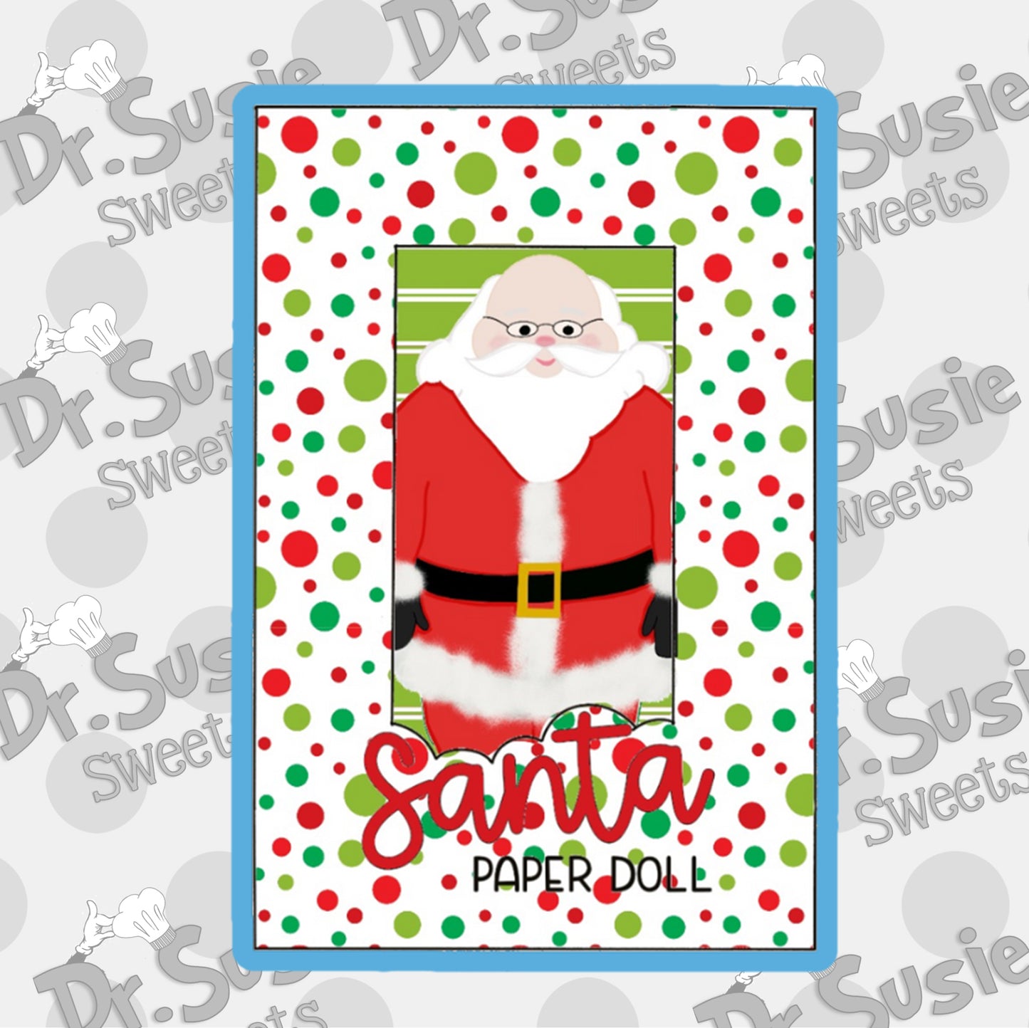 Santa Paper Doll and Paper Doll Box-STL Files
