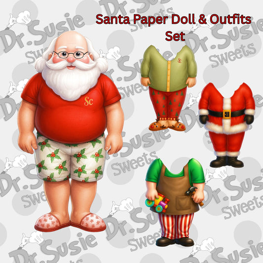 Santa Paper Doll Set-STL File