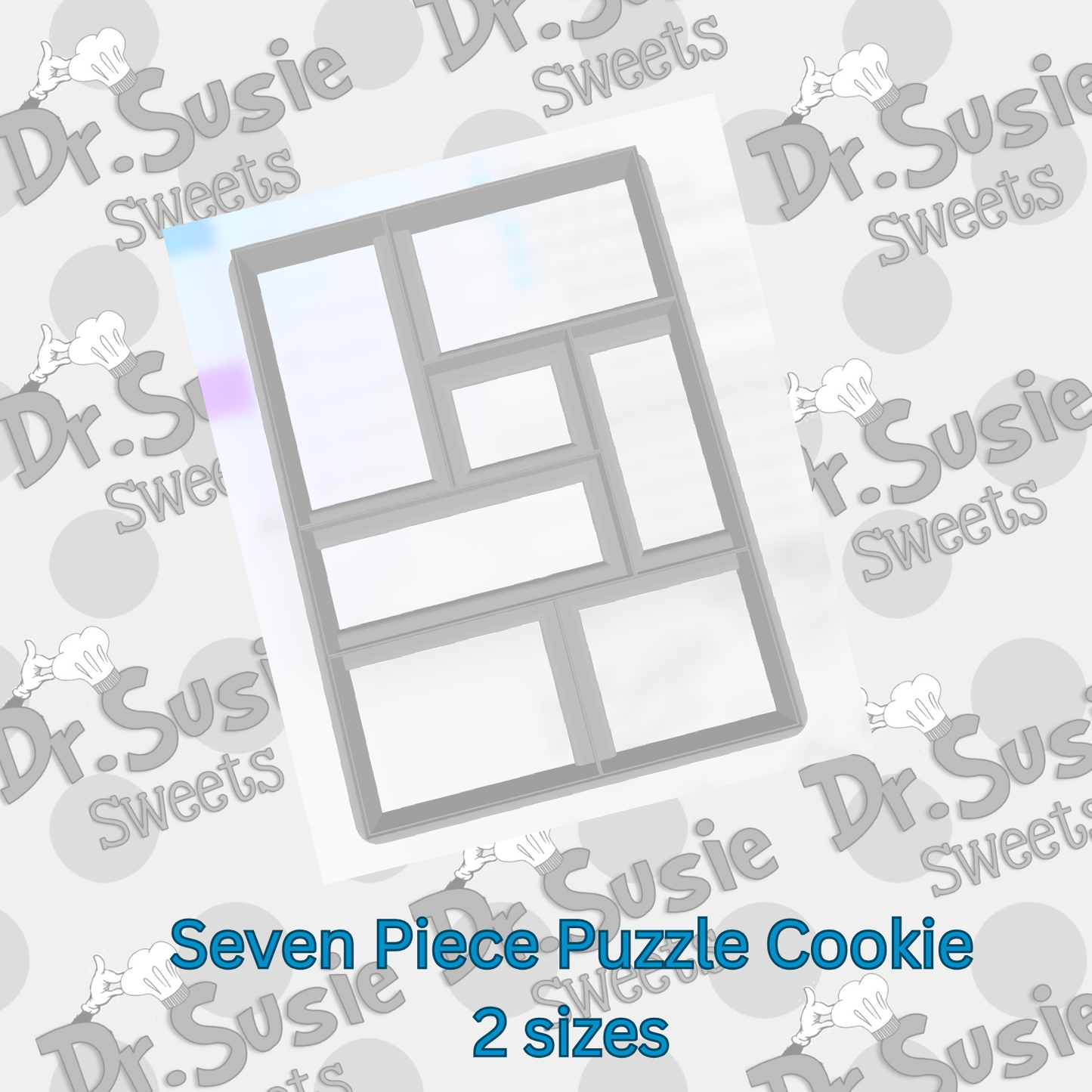 Seven Piece Puzzle Cookie