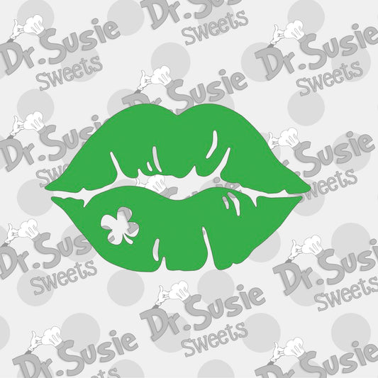 Shamrock Lips-Edible Printer Digital Image