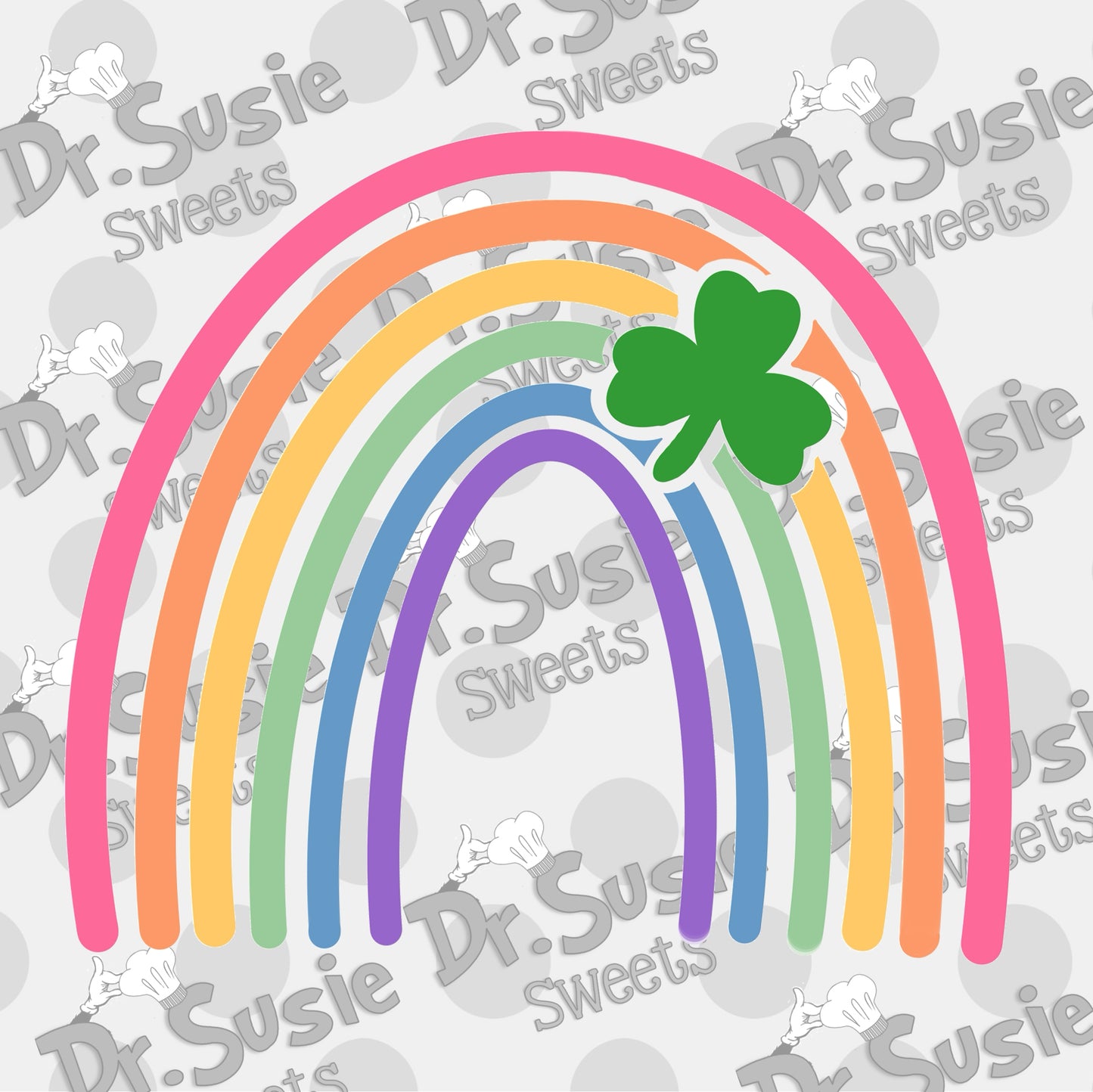 Shamrock Rainbow-Edible Printer Digital Image