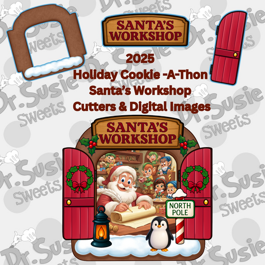 Santa Workshop Bundle-STL Files & Edible Printer Digital Images