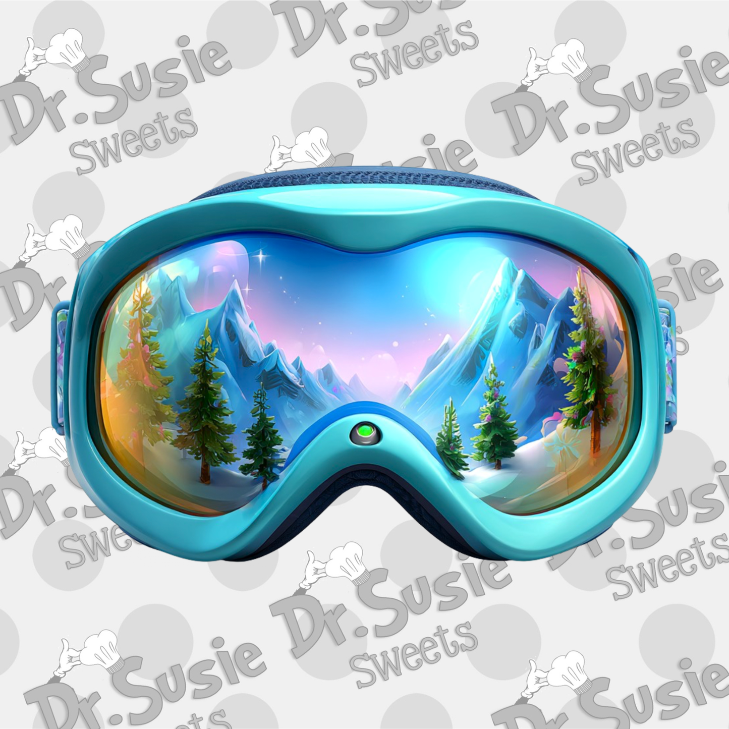 Ski Goggles-Edible Printer Digital Image