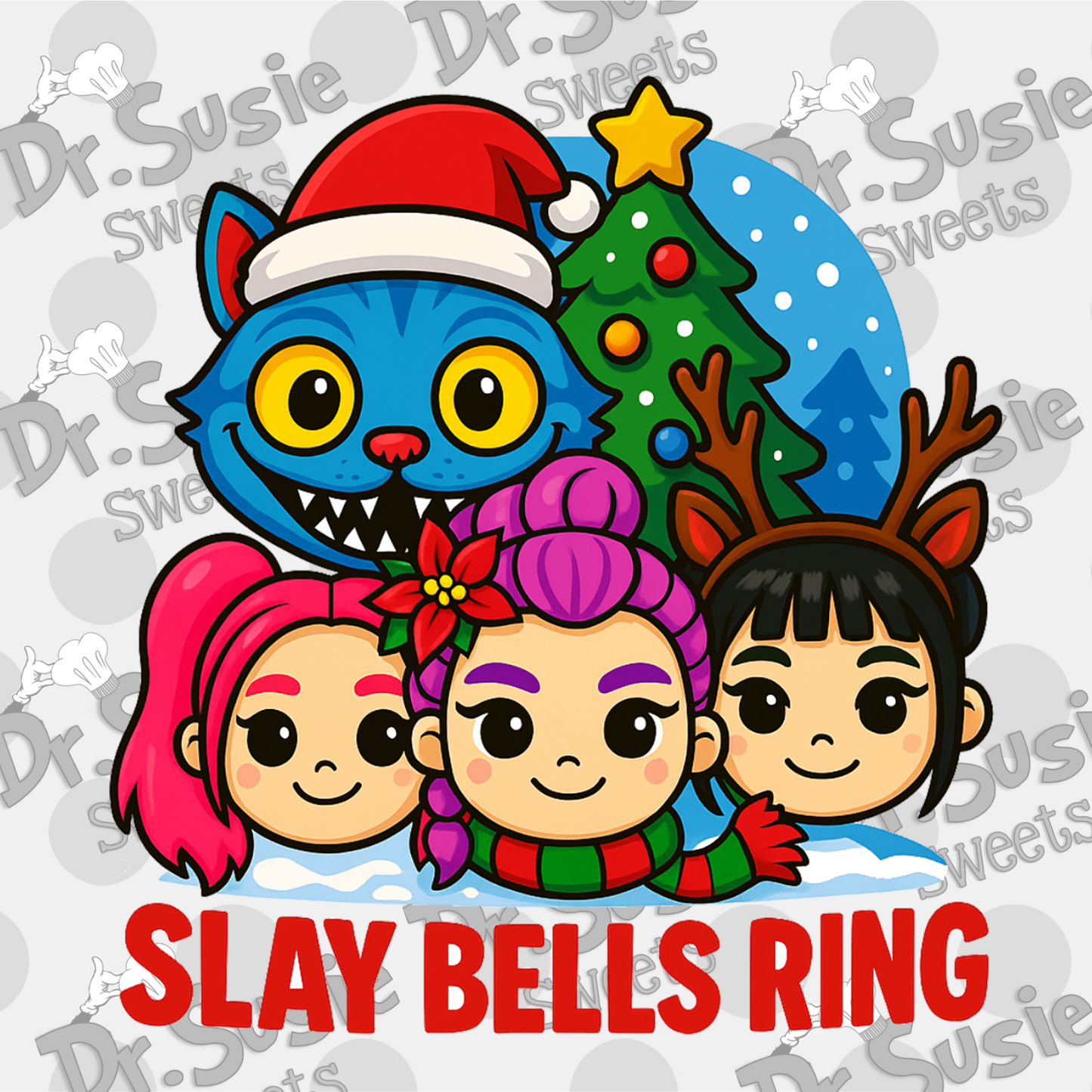 Christmas KPop Demon Hunters Set-STL