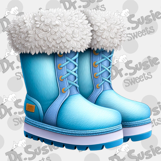 Snow Boots-Edible Printer Digital Image