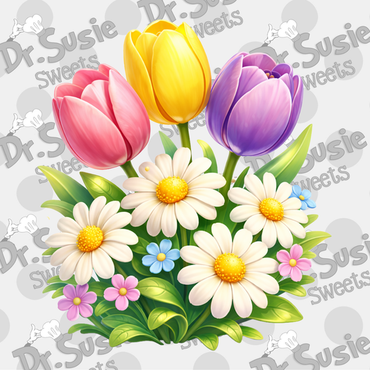 Spring Bouquet-Edible Printer Digital Image