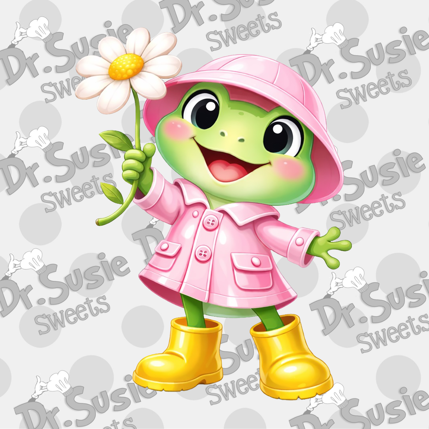 Spring Frog-Edible Printer Digital Image