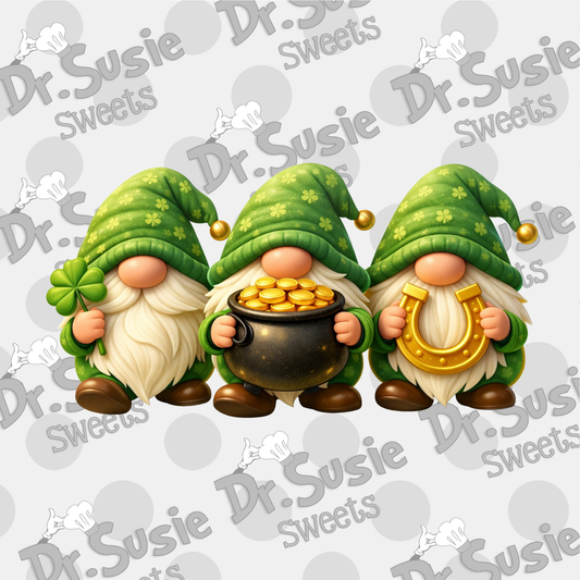 St Patrick Gnomes-Edible Printer Digital Image