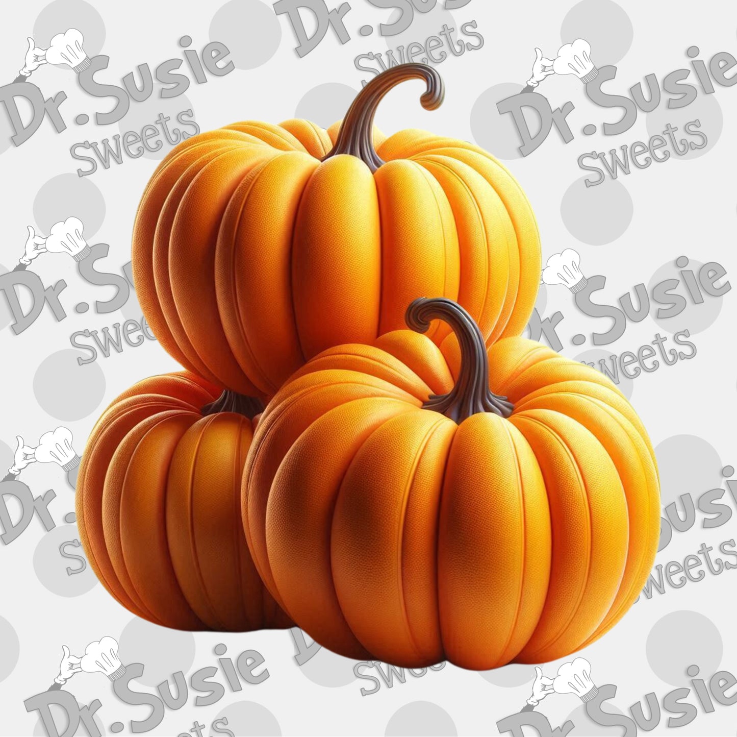 Stacked Pumpkins-Edible Printer Digital Image