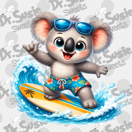 Surfer Koala-Edible Printer Digital Image