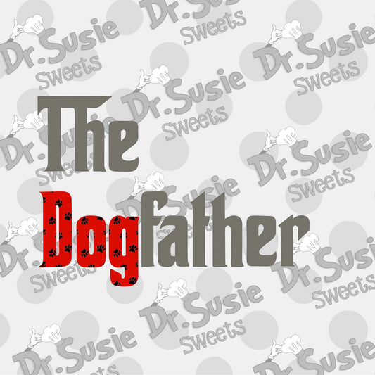 The Dog Father Plaque-Edible Printer Digital Image