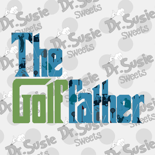 The Golf Father Plaque-Edible Printer Digital Image