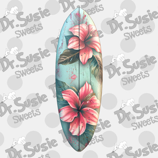 Tropical Surfboard-Edible Printer Digital Image