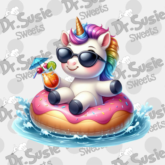 Unicorn Floatie-Edible Printer Digital Image