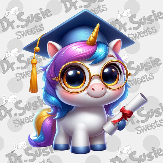 Unicorn Grad-Edible Printer Digital Image