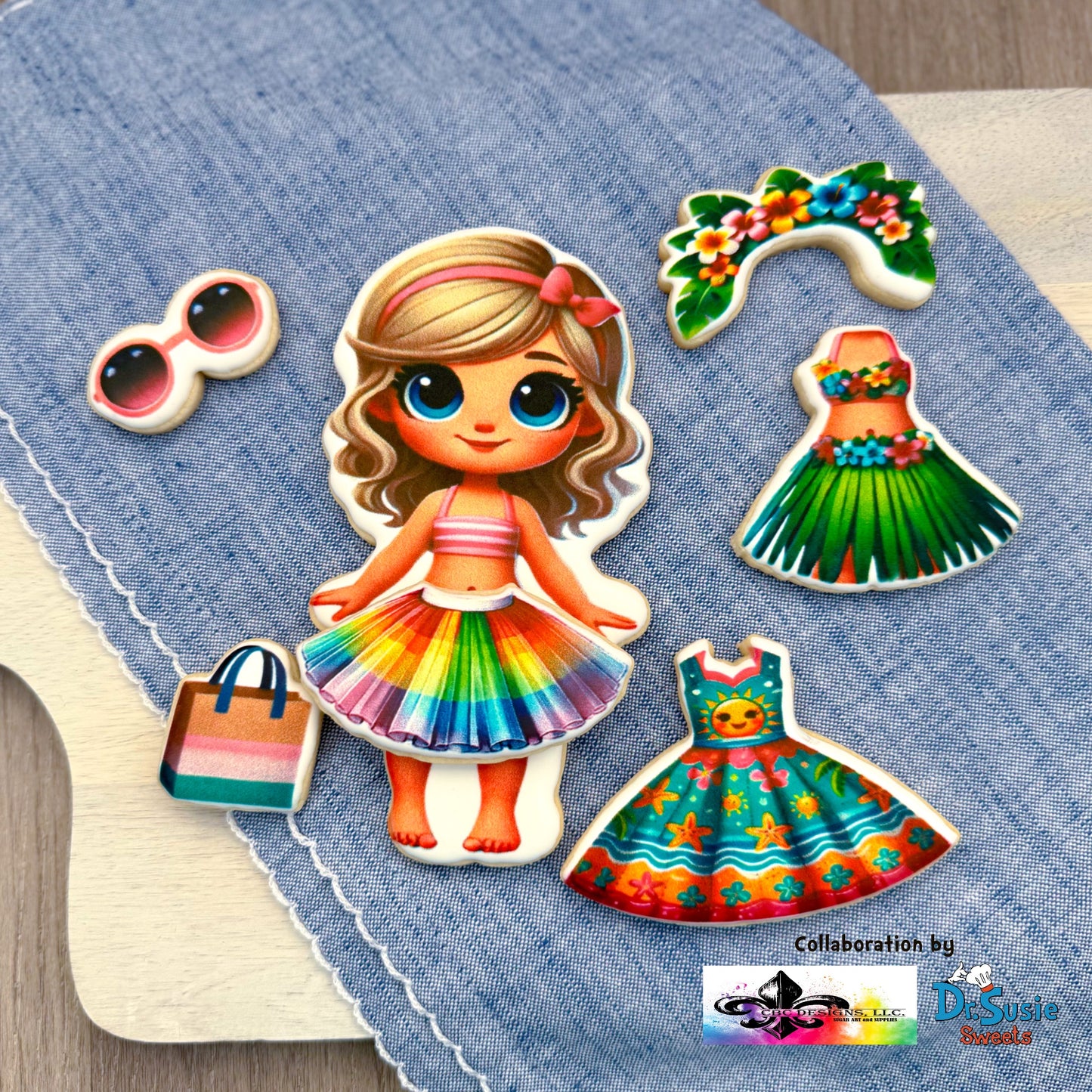 Beach Day Bestie:Island Girl Edition-Edible Printer Digital Image