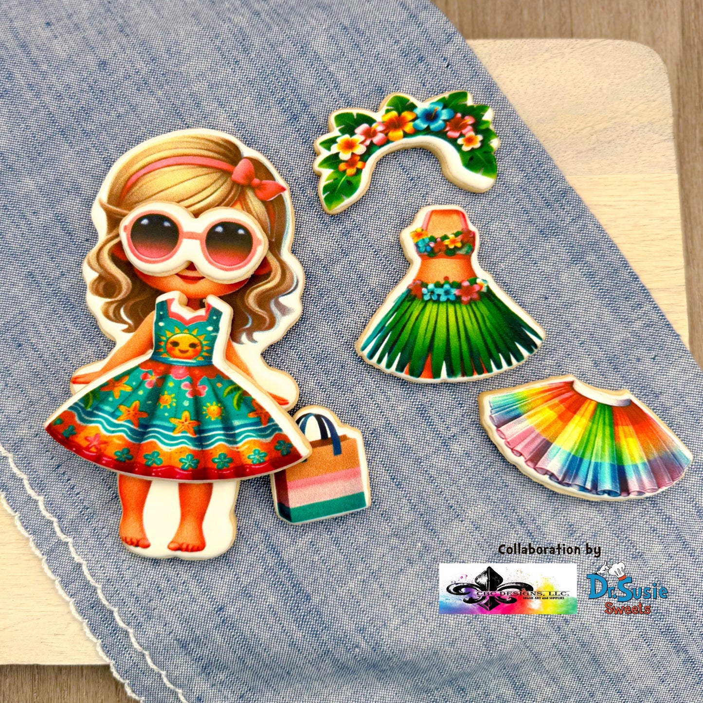 Beach Day Bestie:Island Girl Edition-Edible Printer Digital Image