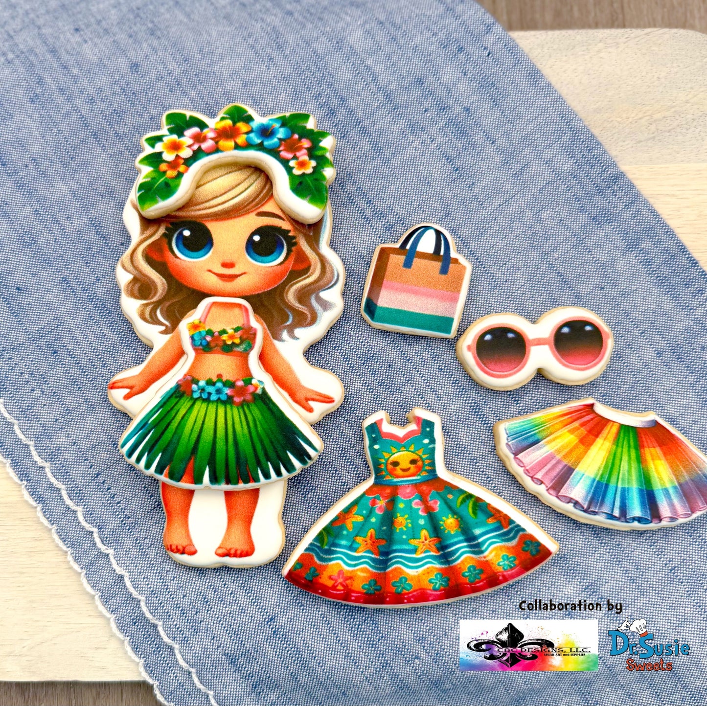 Beach Day Bestie:Island Girl Edition-Edible Printer Digital Image