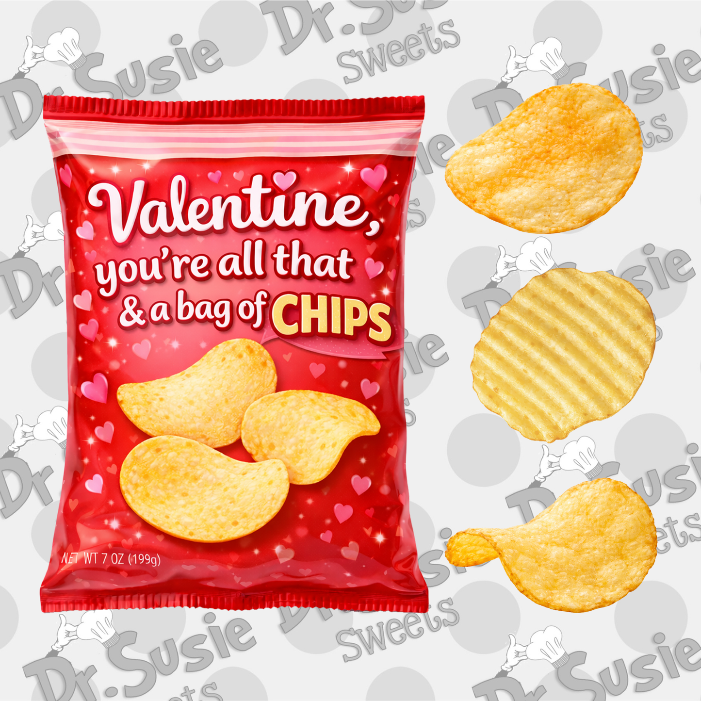 Valentine You Are All That And A Bag of Chips Set-STL
