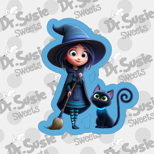 Witch and Cat-STL