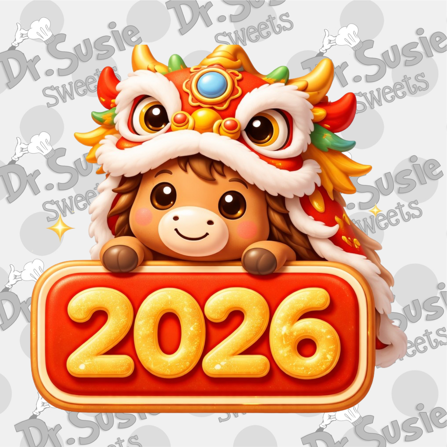 Year of the Horse 2026-Edible Printer Digital Image