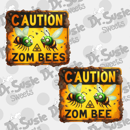 Zombee(s) Sign-Edible Printer Digital Image