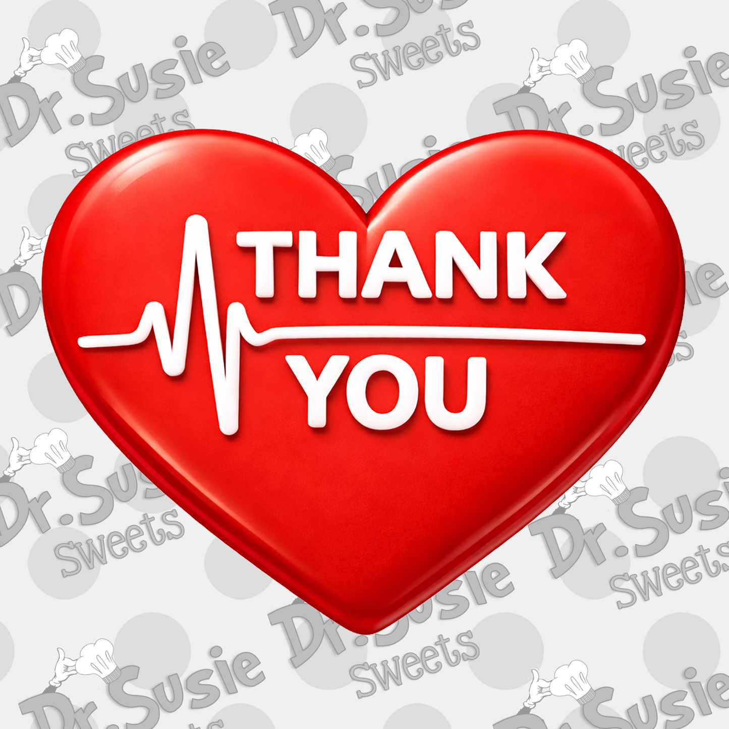 Heart Thank You-Edible Printer Digital Image
